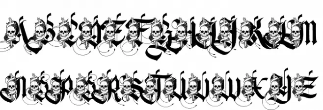 Swordskull PERSONAL USE फ़ॉन्ट अपरकेस