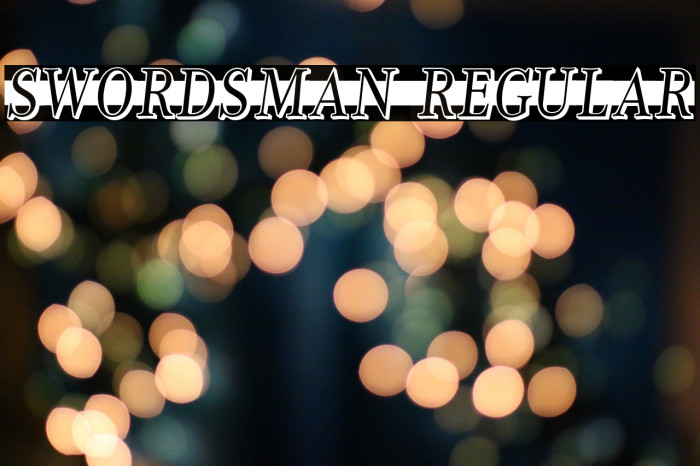 Swordsman Regular Font examples
