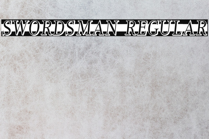 Swordsman Regular Font examples