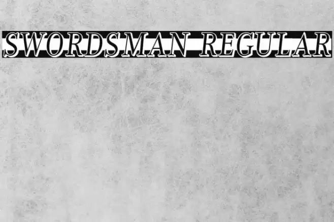 Swordsman Regular Fonte examples