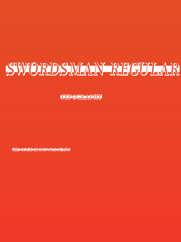 Swordsman Regular Poster