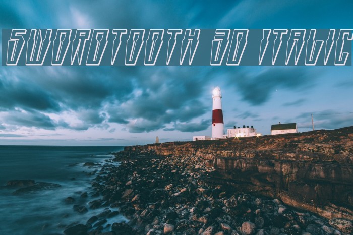 Swordtooth 3D Italic Example 1