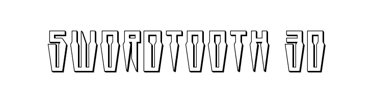 Swordtooth 3D  les polices de caractères gratuit tlcharger