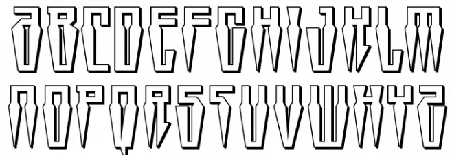Swordtooth 3D Fuentes MAYÚSCULAS