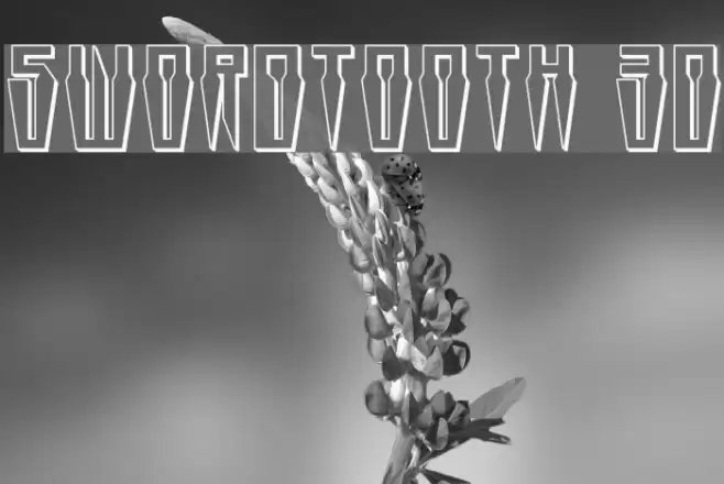 Swordtooth 3D Font examples