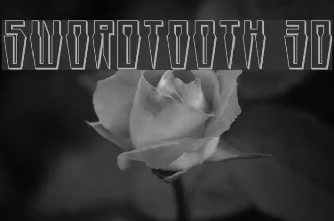 Swordtooth 3D Font examples
