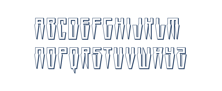 Swordtooth 3D Lowercase