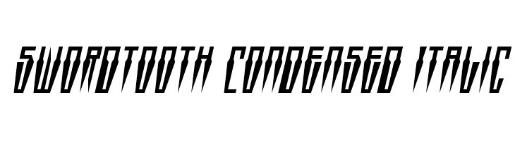 Swordtooth Condensed Italic  नि: शुल्क फ़ॉन्ट्स डाउनलोड