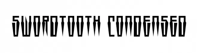 Swordtooth Condensed  Frei Schriftart Herunterladen