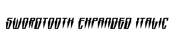 Swordtooth Expanded Italic  免费字体下载