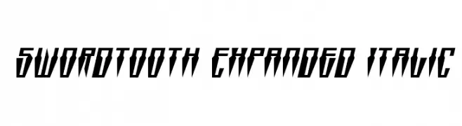 Swordtooth Expanded Italic  Fuentes Gratis Descargar