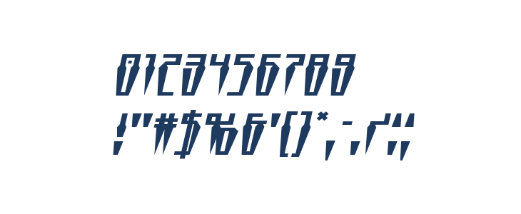 Swordtooth Expanded Italic Other Characters
