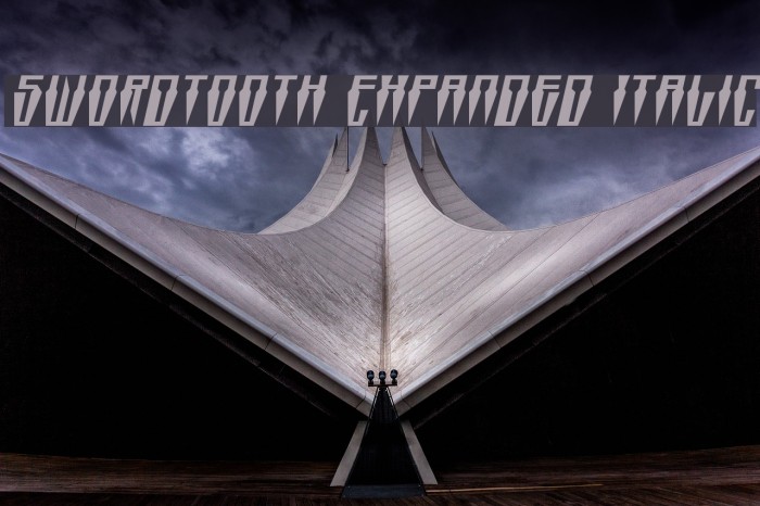 Swordtooth Expanded Italic Example 1