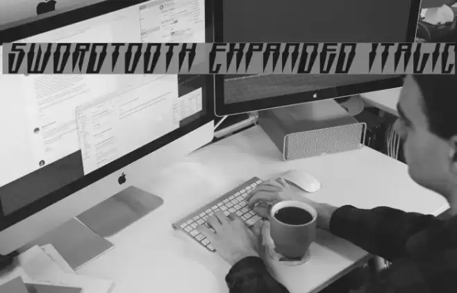 Swordtooth Expanded Italic Font examples