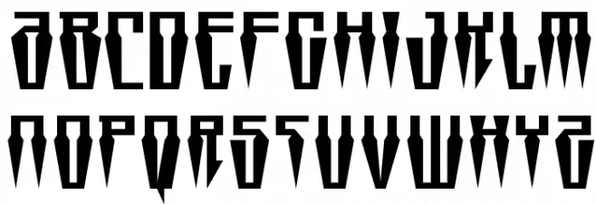 Swordtooth Expanded Шрифта ВЕРХНИЙ