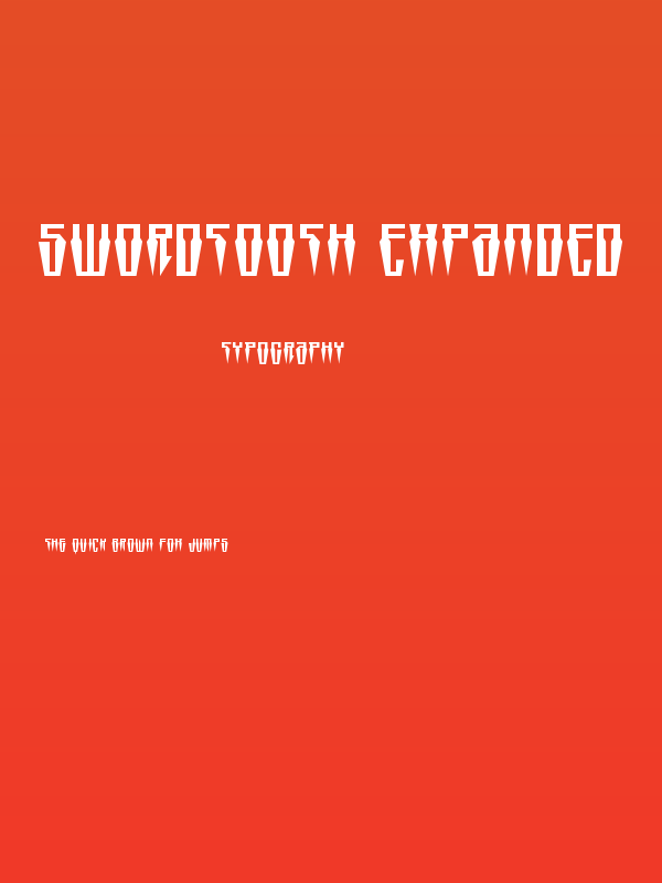 Swordtooth Expanded Poster