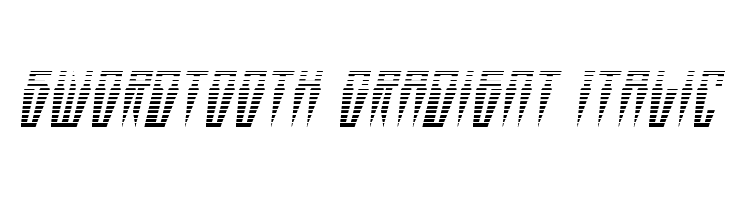 Swordtooth Gradient Italic  Frei Schriftart Herunterladen