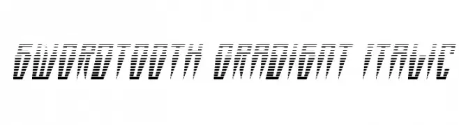Swordtooth Gradient Italic  Free Fonts Download