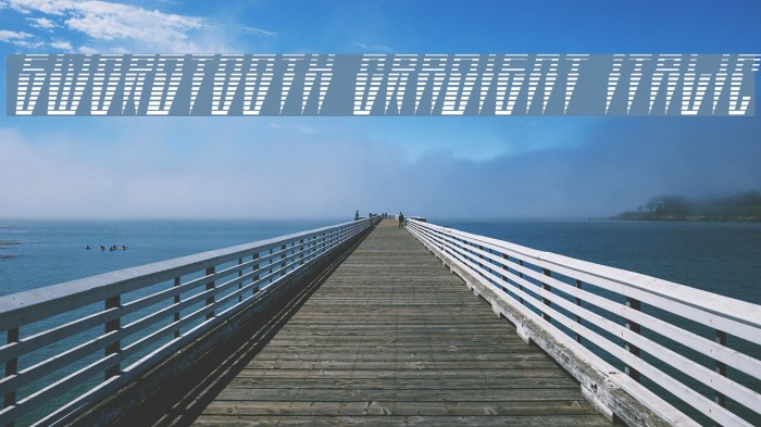 Swordtooth Gradient Italic Font examples