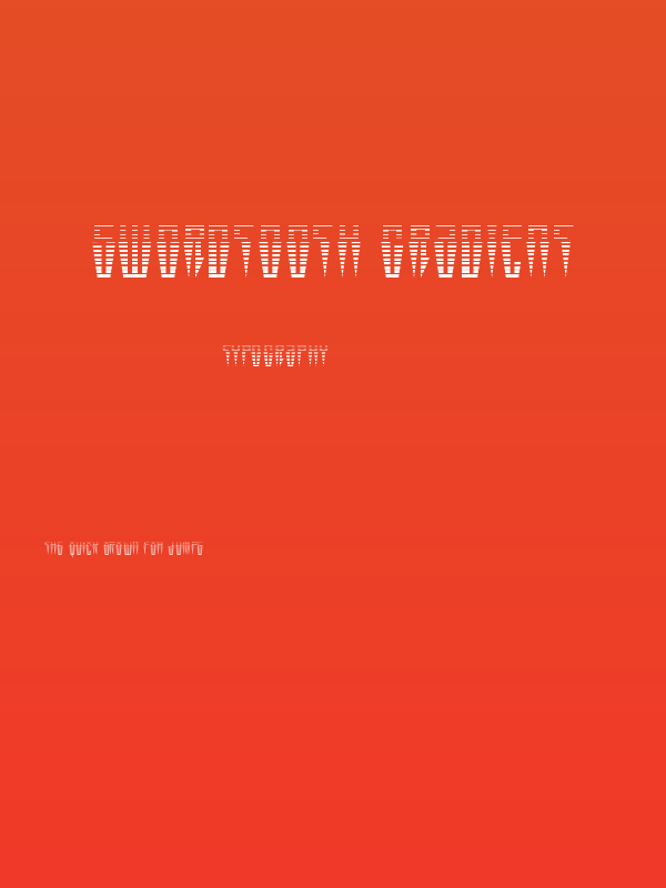 Swordtooth Gradient Poster