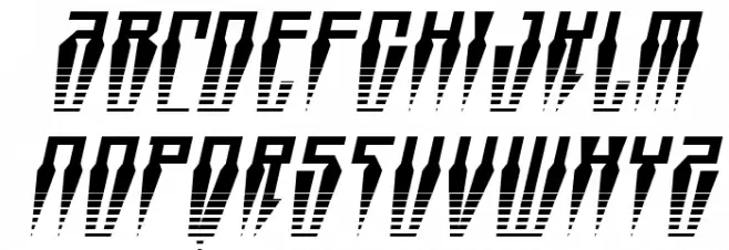 Swordtooth Halftone Italic خط أحرف كبيرة