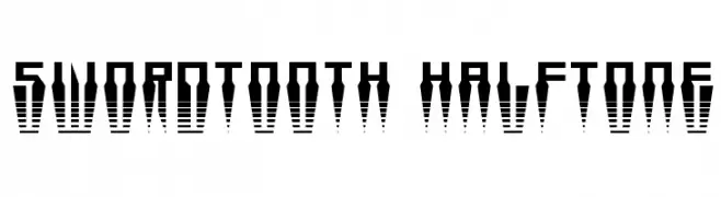 Swordtooth Halftone  नि: शुल्क फ़ॉन्ट्स डाउनलोड