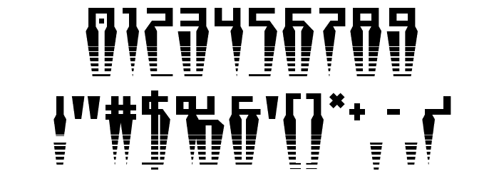 Swordtooth Halftone Font OTHER CHARS