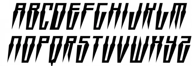Swordtooth Italic Fuentes MINÚSCULAS