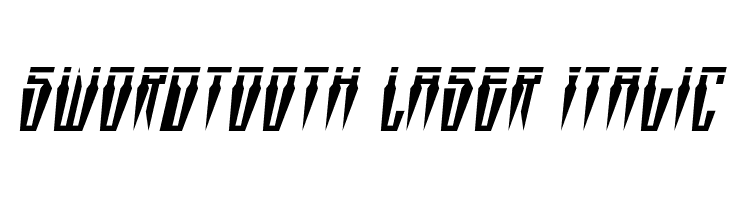 Swordtooth Laser Italic  नि: शुल्क फ़ॉन्ट्स डाउनलोड