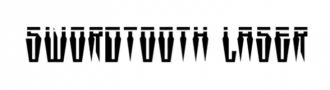 Swordtooth Laser  フリーフォントのダウンロード