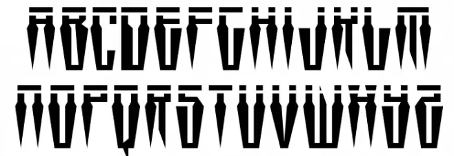 Swordtooth Laser خط أحرف صغيرة