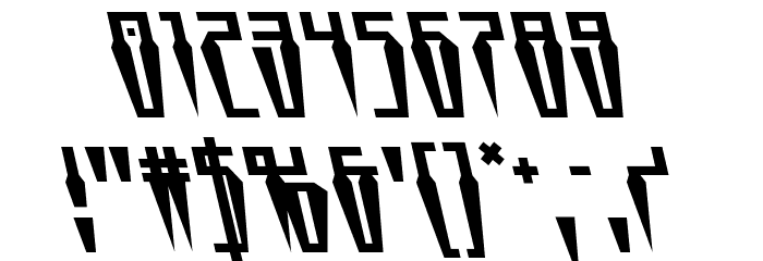 Swordtooth Leftalic Font OTHER CHARS