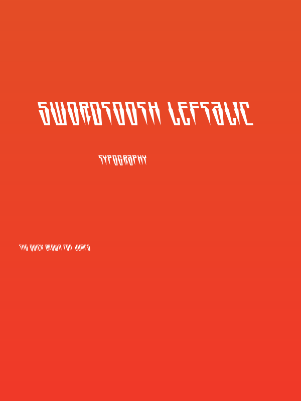 Swordtooth Leftalic Poster