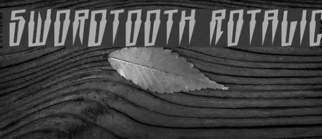 Swordtooth Rotalic Font examples