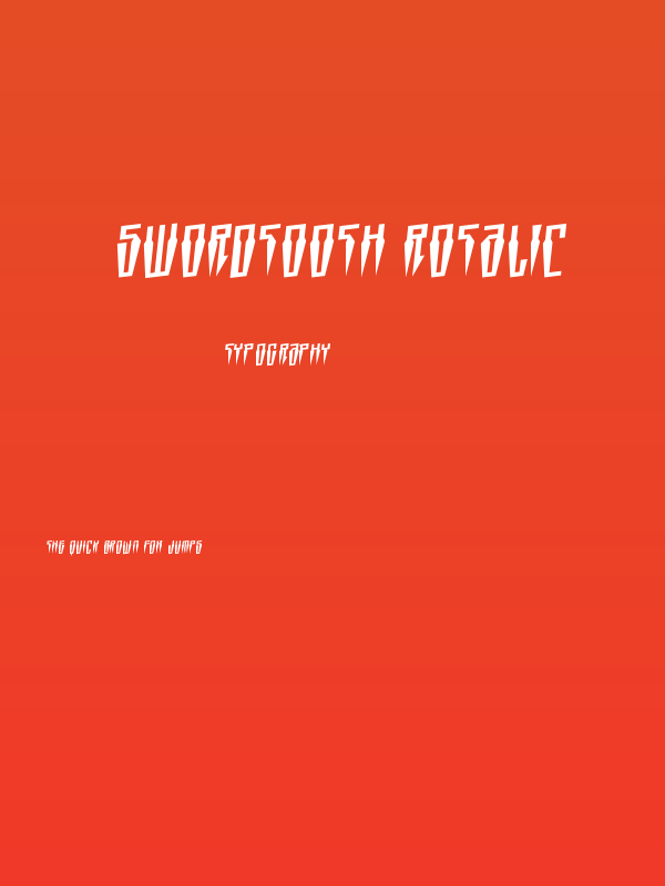 Swordtooth Rotalic Poster