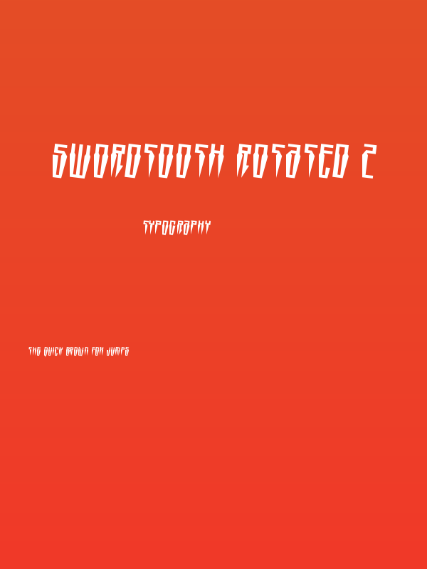 Swordtooth Rotated 2 Poster