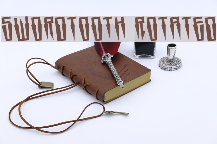 Swordtooth Rotated Font examples
