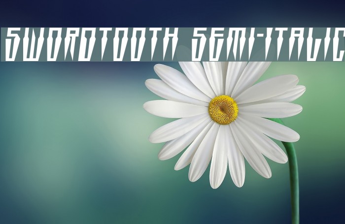 Swordtooth Semi-Italic Font examples
