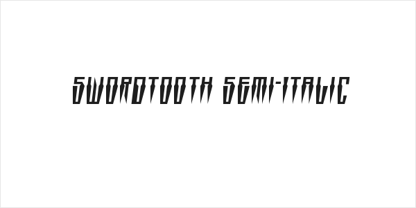 Swordtooth Semi-Italic Logo