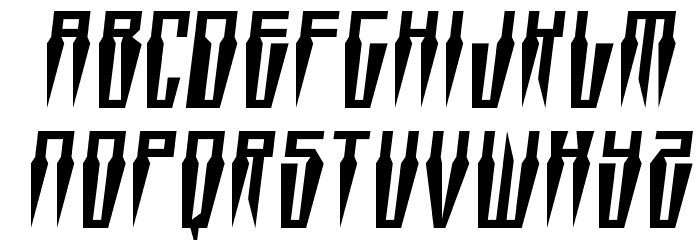 Swordtooth Semi-Italic Font LOWERCASE