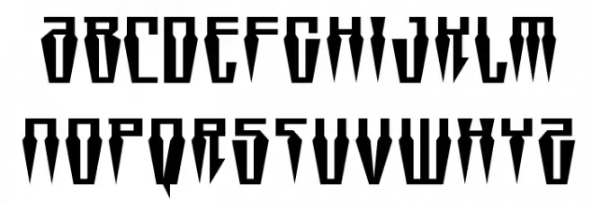 Swordtooth Squat Schriftart Groß
