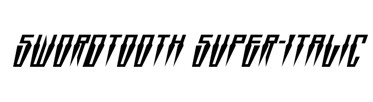 Swordtooth Super-Italic  フリーフォントのダウンロード