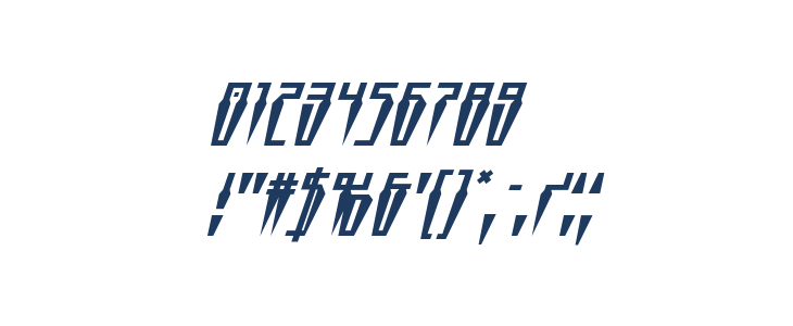 Swordtooth Super-Italic Other Characters