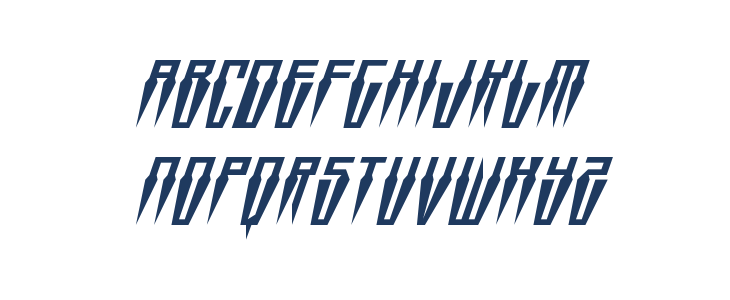 Swordtooth Super-Italic Lowercase