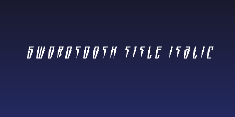 Swordtooth Title Italic Social Header