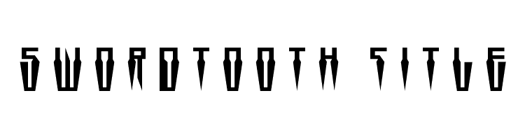 Swordtooth Title  Скачать бесплатные шрифты