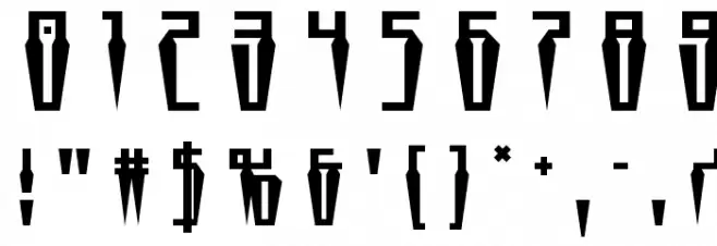 Swordtooth Title Font OTHER CHARS