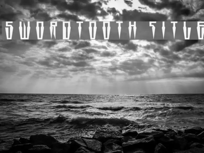 Swordtooth Title Font examples