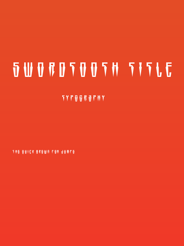 Swordtooth Title Poster