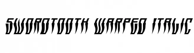 Swordtooth Warped Italic  Fuentes Gratis Descargar